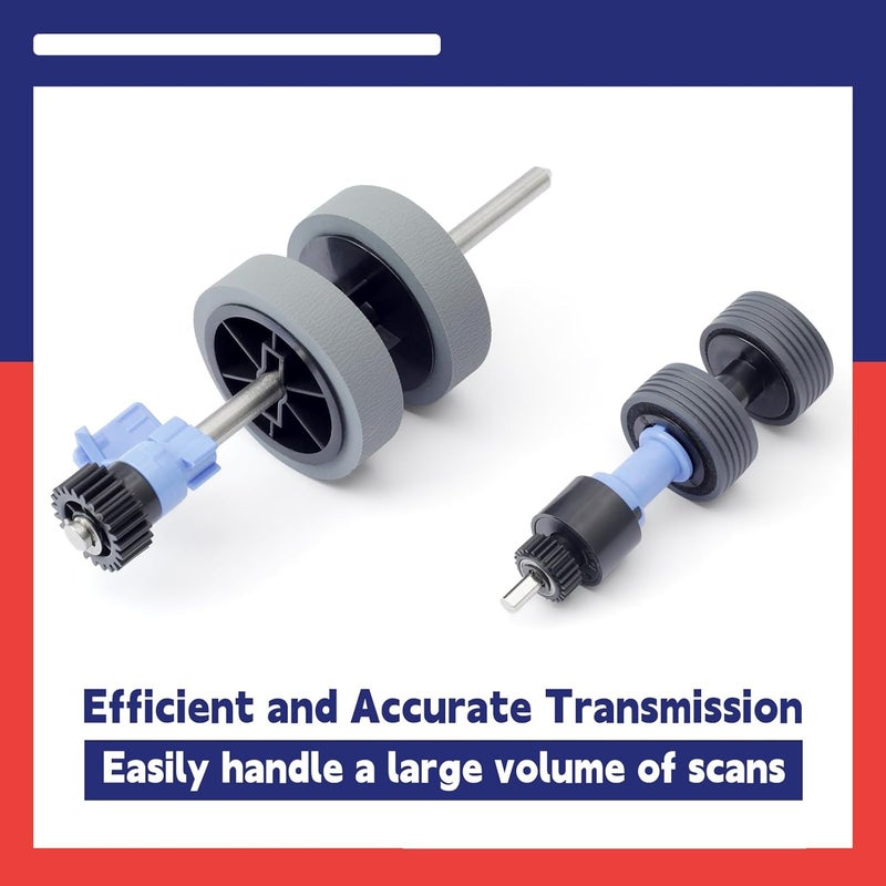 Dusledel B12B819031 Scanner Exchange Roller Kit Replacement for Epson DS-530 ES-400 ES-500W ES-865 FF-680W DS-570W DS-575 DS-770 DS-780 DS-870 DS-970 DS-975 Replace B12B819041 - Image 5